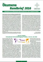 Titelseite des Ökumenerundbriefs