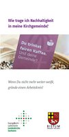 Titelseite des Flyers Nachhaltigkeit in Kirchgemeinden